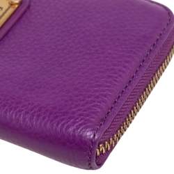 Marc by Marc Jacobs Purple Leather Classic Q Continental Wallet