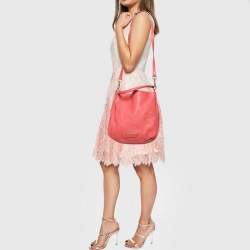 Pre Owned حقيبة هوبو مارك باي مارك جاكوبس تو هوت تو هاندل جلد خوخي