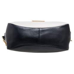 Pre Owned حقيبة ساتشل مارك باي مارك جاكوبس ليغيرو جلد كريمي/أسود