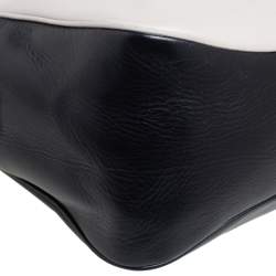 Pre Owned حقيبة ساتشل مارك باي مارك جاكوبس ليغيرو جلد كريمي/أسود