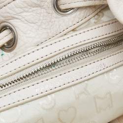 Pre Owned حقيبة باكت مارك باي مارك جاكوبس أربطة تو هوت تو هاندل جلد أبيض