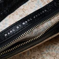 Marc by Marc Jacobs Black Leather Turnlock Shoulder Bag