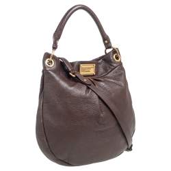 Pre Owned حقيبة هوبو مارك باي مارك جاكوبس كلاسيك كيو هيليير جلد بني