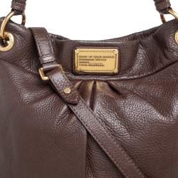 Pre Owned حقيبة هوبو مارك باي مارك جاكوبس كلاسيك كيو هيليير جلد بني