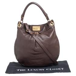 Pre Owned حقيبة هوبو مارك باي مارك جاكوبس كلاسيك كيو هيليير جلد بني