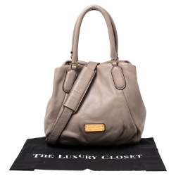 Pre Owned حقيبة ساتشل مارك باي مارك جاكوبس نيو كيو فران جلد رمادي