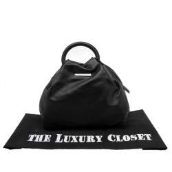 Pre Owned Marc by Marc Jacobs Black Leather Top Handle Bag