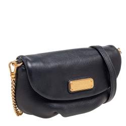 Pre Owned Marc by Marc Jacobs Black Leather Classic Q Karlie Crossbody Bag