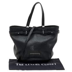 Pre Owned Marc by Marc Jacobs Black Leather Workwear Tote