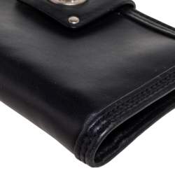 Marc by Marc Jacobs Black Leather Totally Turnlock Flap Wallet     