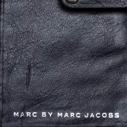 Marc by Marc Jacobs Black Leather Totally Turnlock Flap Wallet     