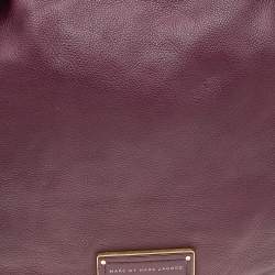 Marc by Marc Jacobs Burgundy Leather Classic Q Lil Ukita Top Handle Bag