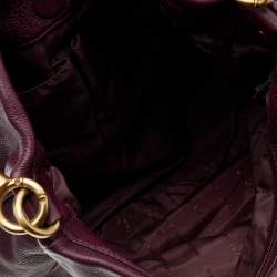 Marc by Marc Jacobs Burgundy Leather Classic Q Lil Ukita Top Handle Bag