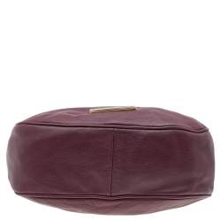 Marc by Marc Jacobs Burgundy Leather Classic Q Lil Ukita Top Handle Bag