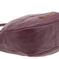 Marc by Marc Jacobs Burgundy Leather Classic Q Lil Ukita Top Handle Bag