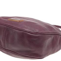 Marc by Marc Jacobs Burgundy Leather Classic Q Lil Ukita Top Handle Bag