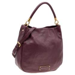 Marc by Marc Jacobs Burgundy Leather Classic Q Lil Ukita Top Handle Bag