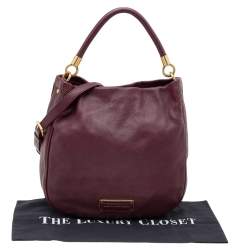 Marc by Marc Jacobs Burgundy Leather Classic Q Lil Ukita Top Handle Bag