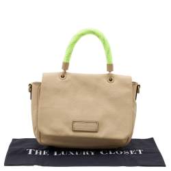 Marc by Marc Jacobs Cream/Neon Leather Novelty Too Hot to Handle Top Handle Bag