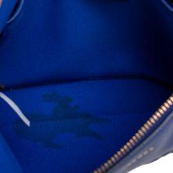 Pre Owned حقيبة معصم مارك باي مارك جاكوبس جلد زرقاء نقشة زهرة