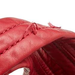 Pre Owned Marc by Marc Jacobs Red Quilted Leather Tote