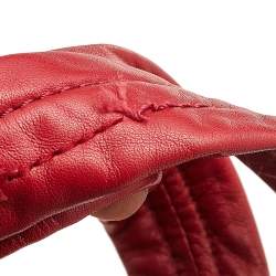 Pre Owned Marc by Marc Jacobs Red Quilted Leather Tote