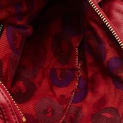 Pre Owned Marc by Marc Jacobs Red Quilted Leather Tote