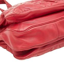 Pre Owned Marc by Marc Jacobs Red Quilted Leather Tote