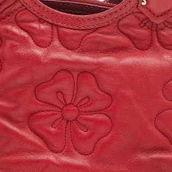 Pre Owned Marc by Marc Jacobs Red Quilted Leather Tote