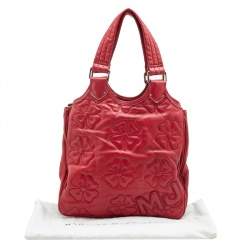 Pre Owned Marc by Marc Jacobs Red Quilted Leather Tote