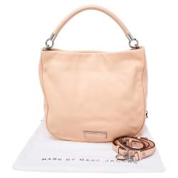 Pre Owned Marc by Marc Jacobs Peach Leather Too Hot to Handle Hobo