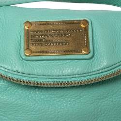 Pre Owned حقيبة كتف مارك باي مارك جاكوبس كلاسيك كيو كارلي جلد أخضر نعناعي 