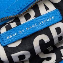 Pre Owned حقيبة كروس مارك باي مارك جاكوبس جلد أزرق