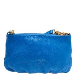 Pre Owned حقيبة كروس مارك باي مارك جاكوبس جلد أزرق