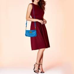 Pre Owned حقيبة كروس مارك باي مارك جاكوبس جلد أزرق