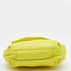 Pre Owned Marc by Marc Jacobs Yellow Leather Flap Crossbody Bag