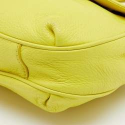 Pre Owned Marc by Marc Jacobs Yellow Leather Flap Crossbody Bag