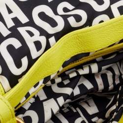 Pre Owned Marc by Marc Jacobs Yellow Leather Flap Crossbody Bag