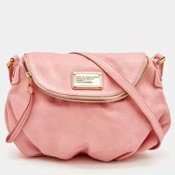 Pre Owned Marc by Marc Jacobs Pink Leather Classic Q Natasha Crossbody Bag