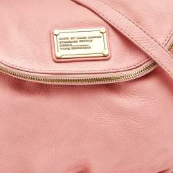 Pre Owned Marc by Marc Jacobs Pink Leather Classic Q Natasha Crossbody Bag