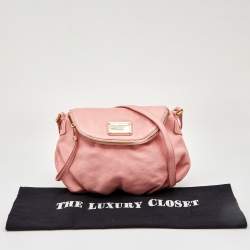 Pre Owned Marc by Marc Jacobs Pink Leather Classic Q Natasha Crossbody Bag
