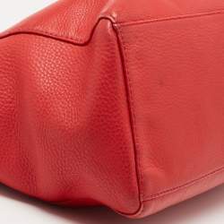 Pre Owned Marc by Marc Jacobs Red Leather What's The T Woodland Tote 