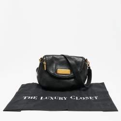 Pre Owned حقيبة كروس مارك باي مارك جاكوبس كلاسيك كيو ناتاشا جلد أسود