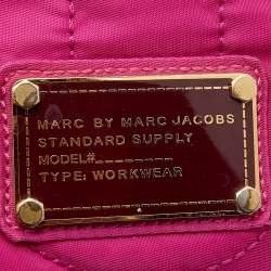 مملوكة مسبقًا حقيبة يد توتس مارك باي مارك جاكوبس بريتي تات نايلون فوشيا كبيرة