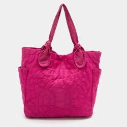 مملوكة مسبقًا حقيبة يد توتس مارك باي مارك جاكوبس بريتي تات نايلون فوشيا كبيرة
