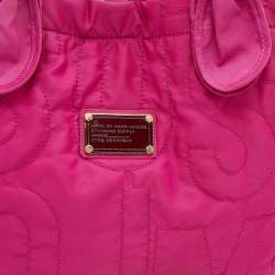 مملوكة مسبقًا حقيبة يد توتس مارك باي مارك جاكوبس بريتي تات نايلون فوشيا كبيرة