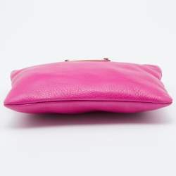 مملوكة مسبقًا Marc by Marc Jacobs Pink Leather Classic Q Wristlet Clutch