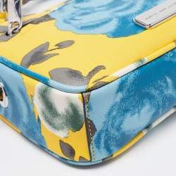 Pre Owned حقيبة كروس مارك باي مارك جاكوبس جيري روز سالي جلد نقشة زهور  صفراء 