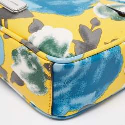 Pre Owned حقيبة كروس مارك باي مارك جاكوبس جيري روز سالي جلد نقشة زهور  صفراء 