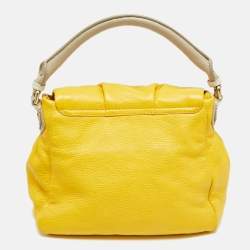 Pre Owned Marc by Marc Jacobs Tri Color Leather Classic Q Lil Ukita Top Handle Bag